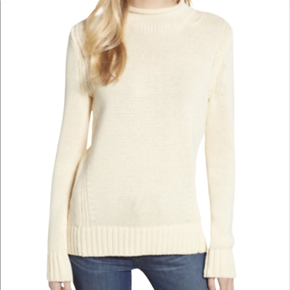 J. Crew Always 1988 Cotton Rollneck Sweater in Cream XXS - Picture 2 of 13